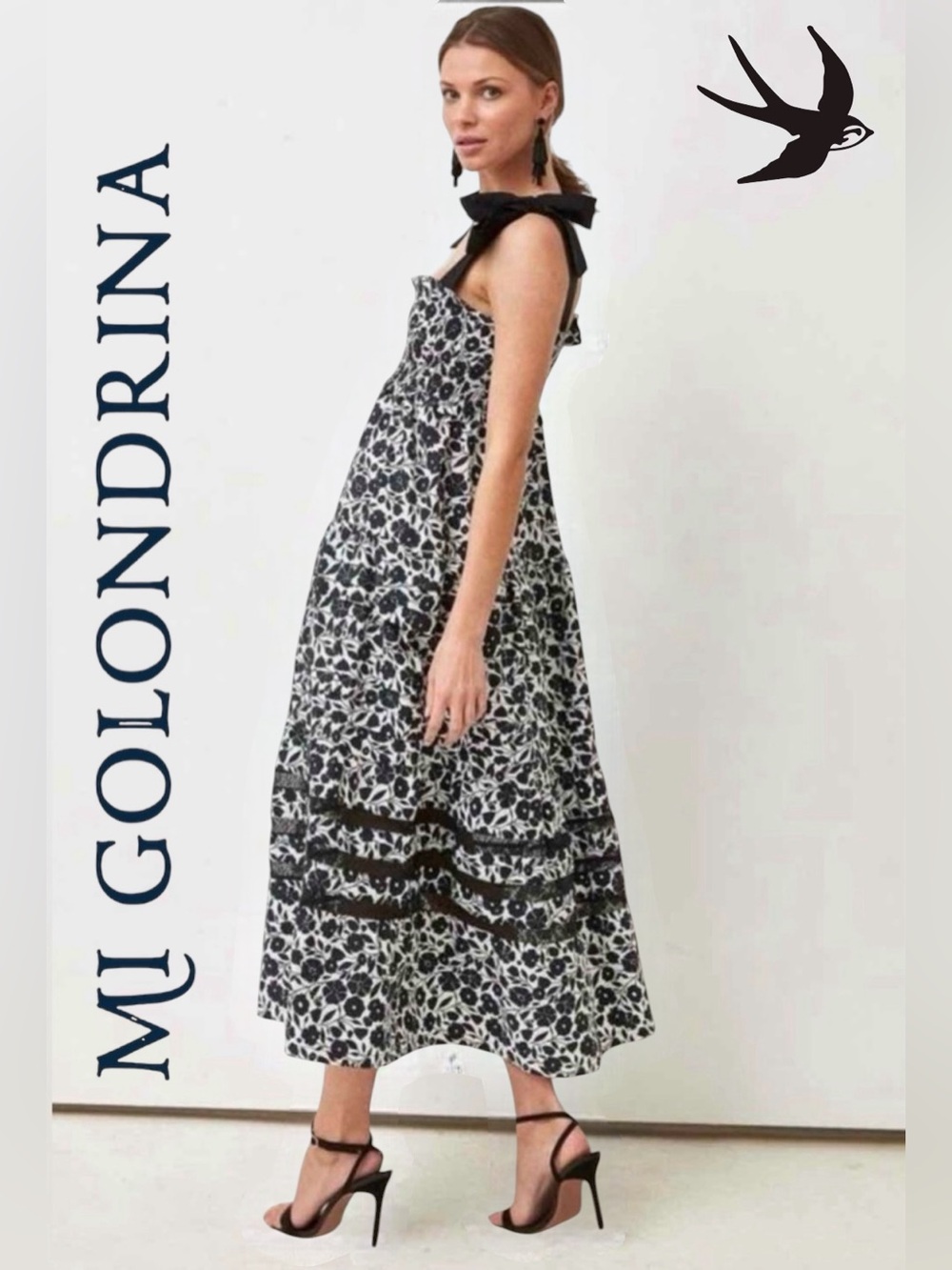 Mi Golondrina • NWT Valeria Shoulder Tie Sundress || XL